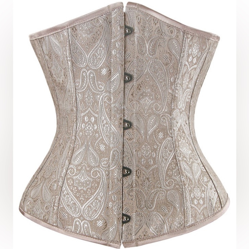 Brocade Boned Underbust Waist Training Corset
